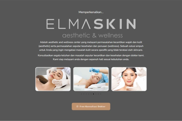 Contoh Landing Page - Elma Skin